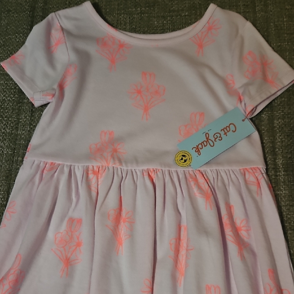 Cat & Jack Pink Floral Kids Dress